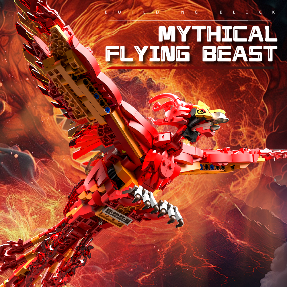 Fire Phoenix Building Block Set
