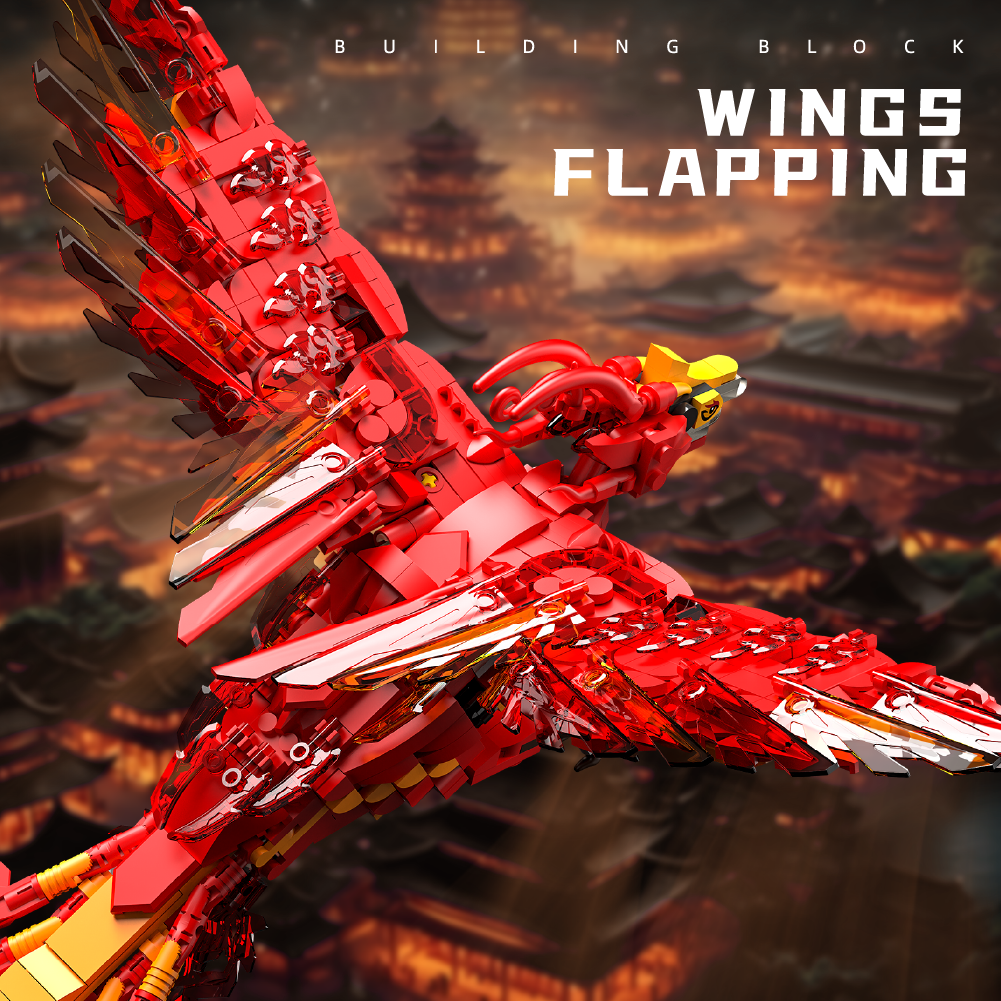 Fire Phoenix Building Block Set